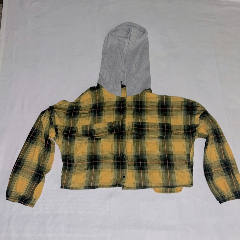 Flannel Crop Top